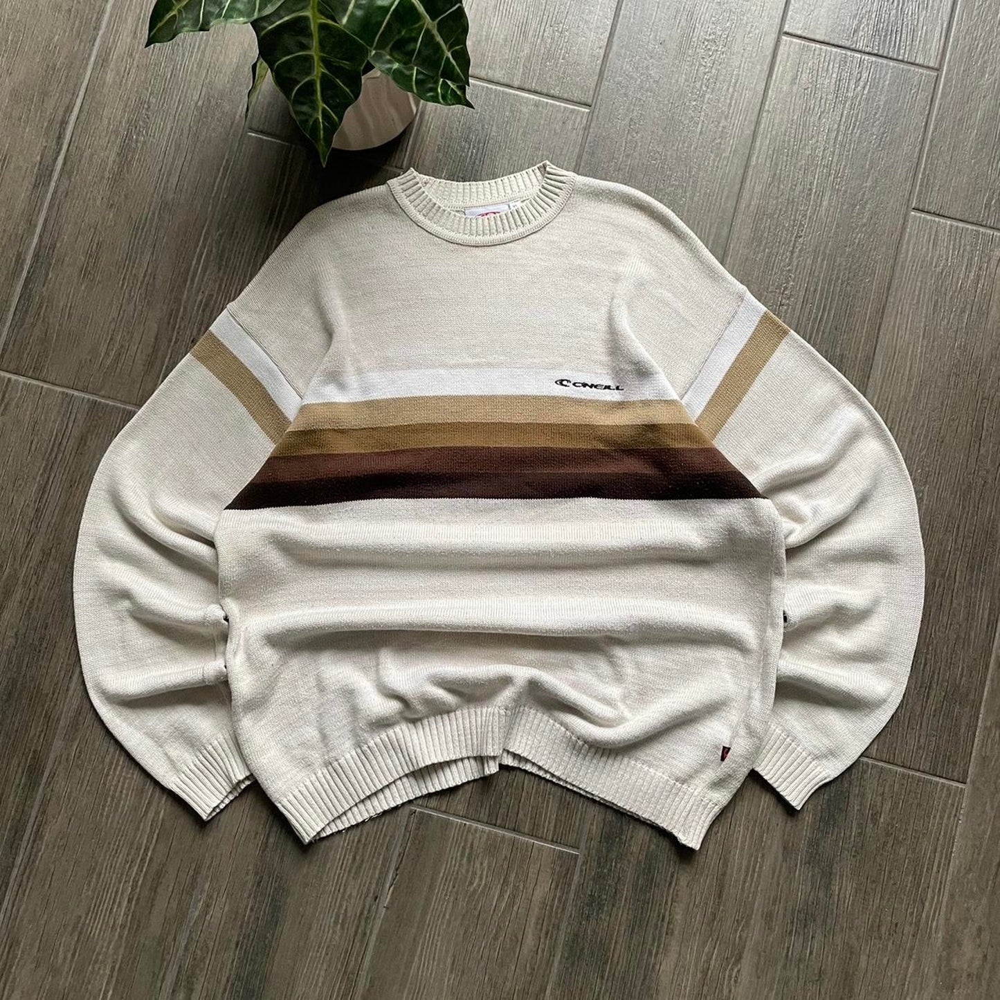 Y2K Oneill beige baggy surf jumper XL