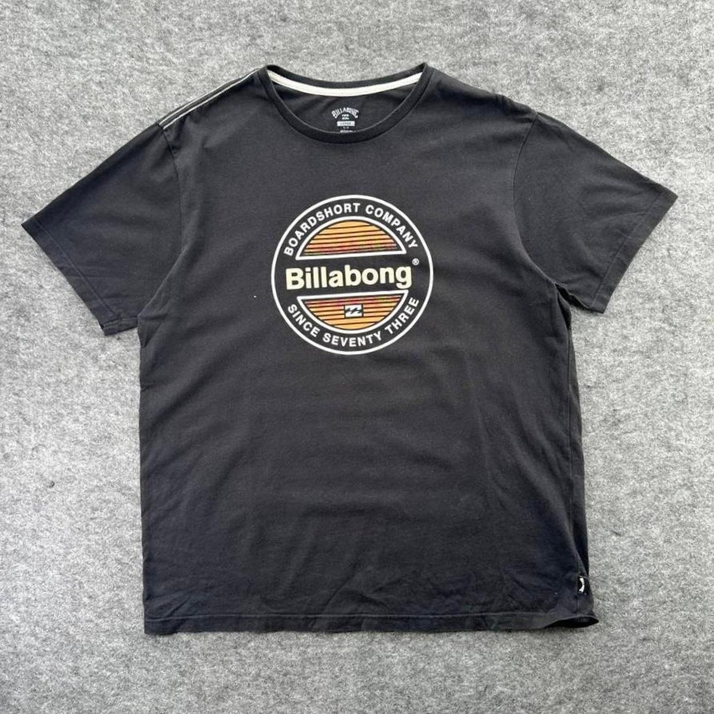 Billabong black cotton t shirt with