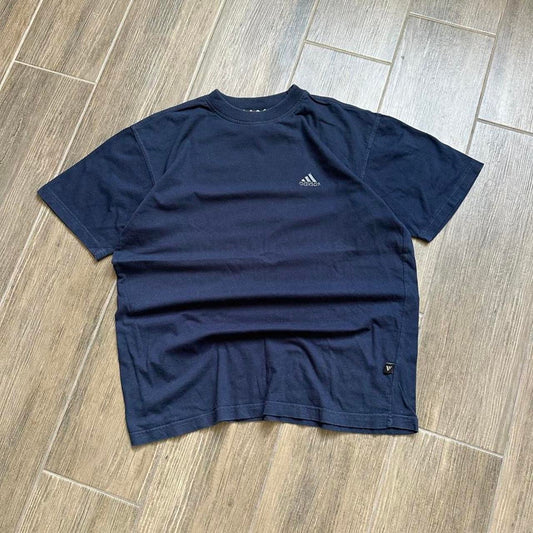 Adidas navy blue cotton t-shirt