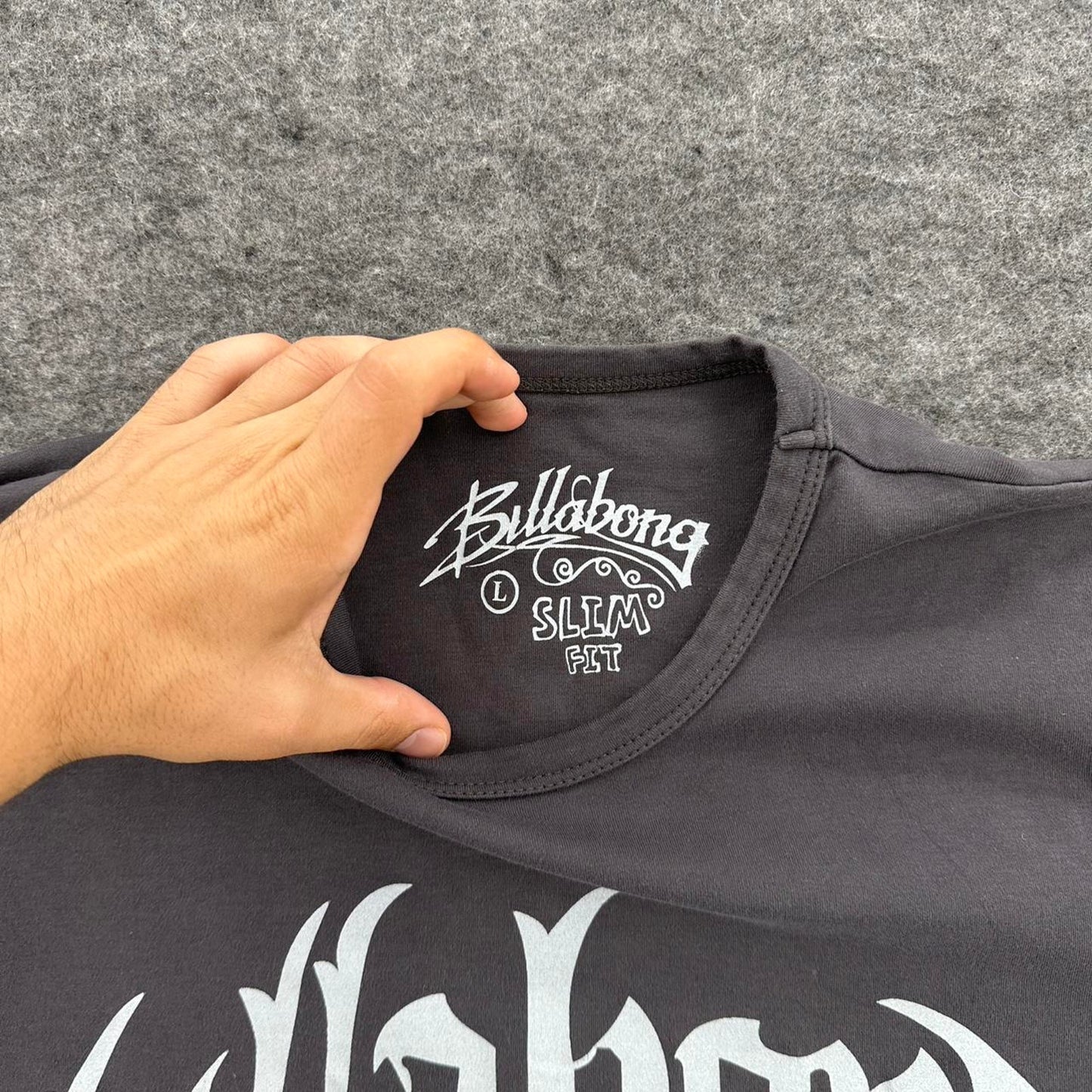 Billabong grey long sleeve shirt