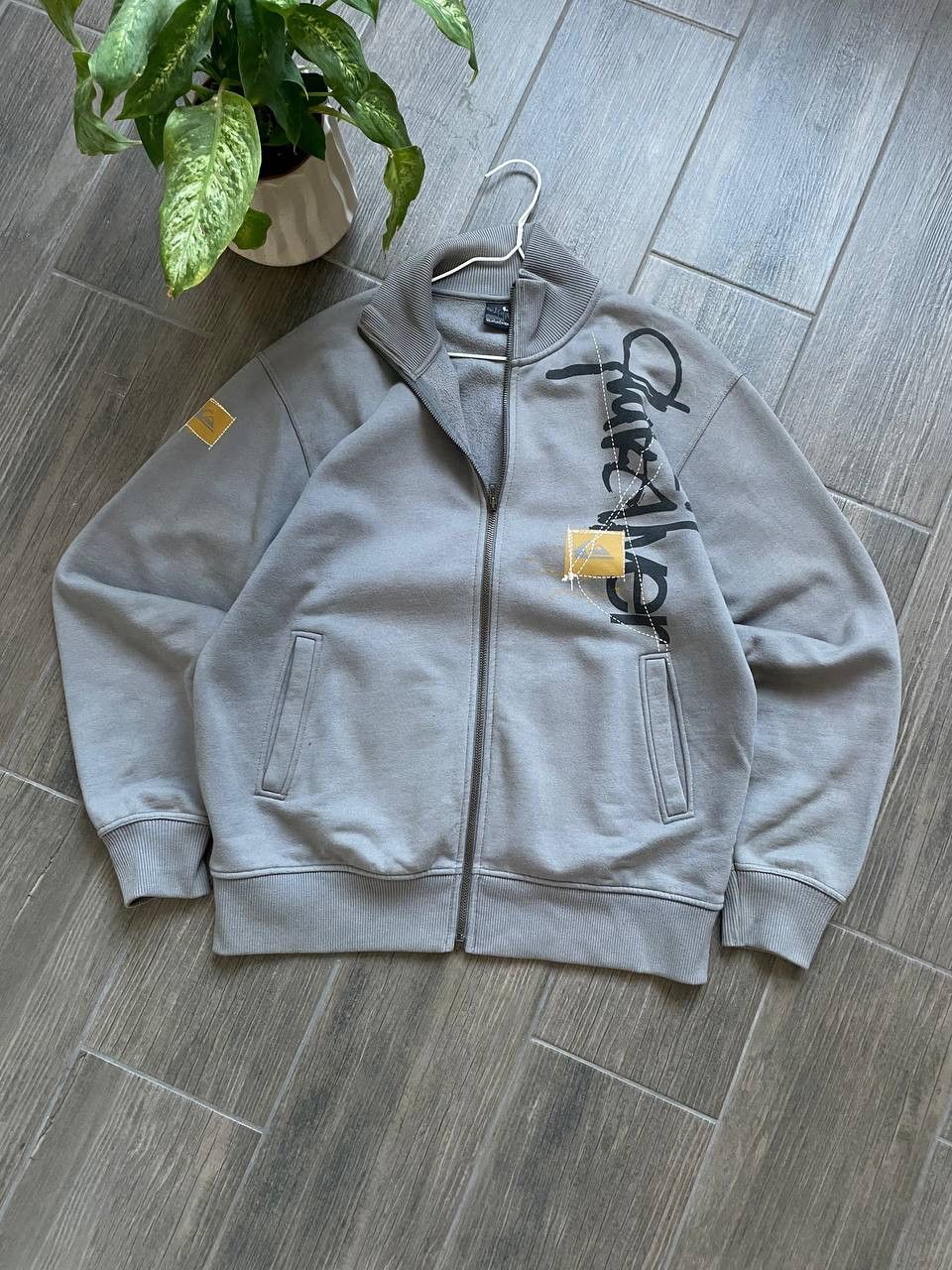 Quiksilver big logo y2k zip hoodie