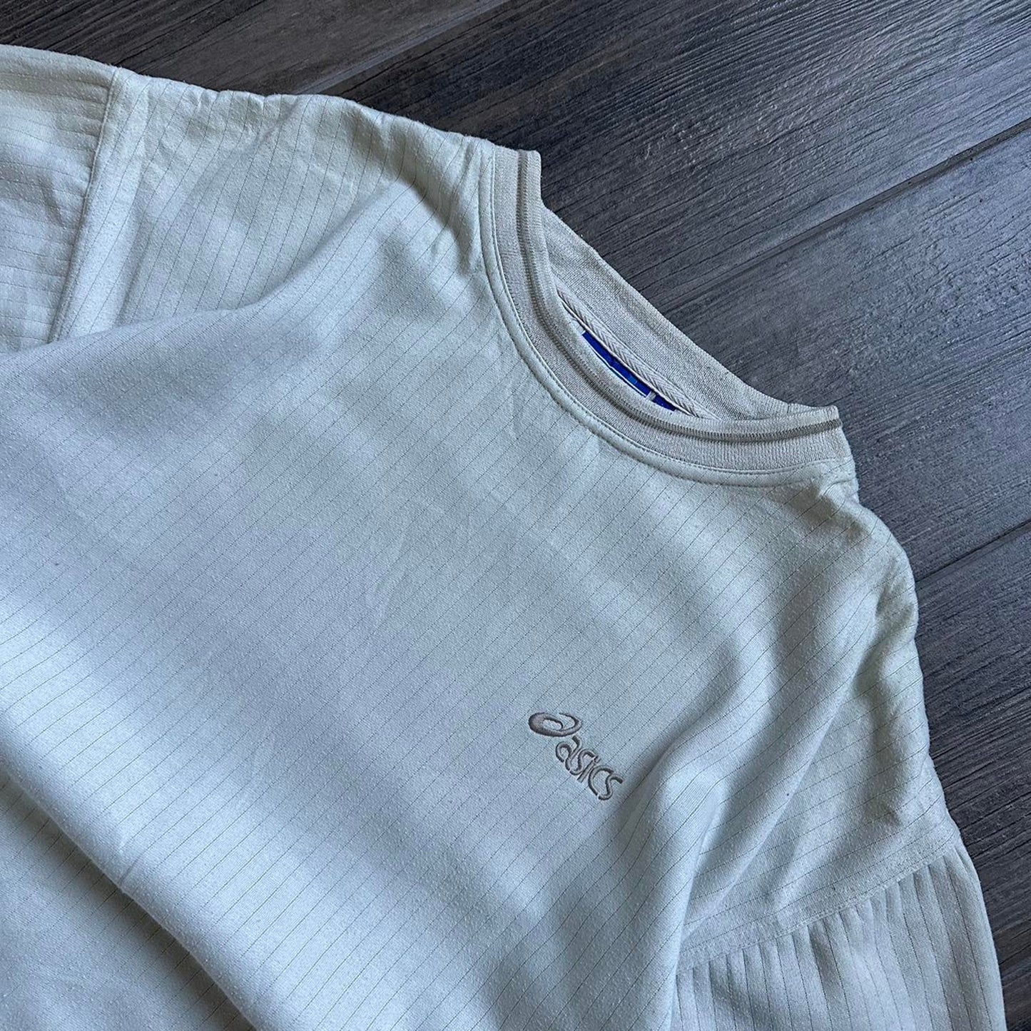 Asics beige oversized y2k sport L-XL sweatshirt