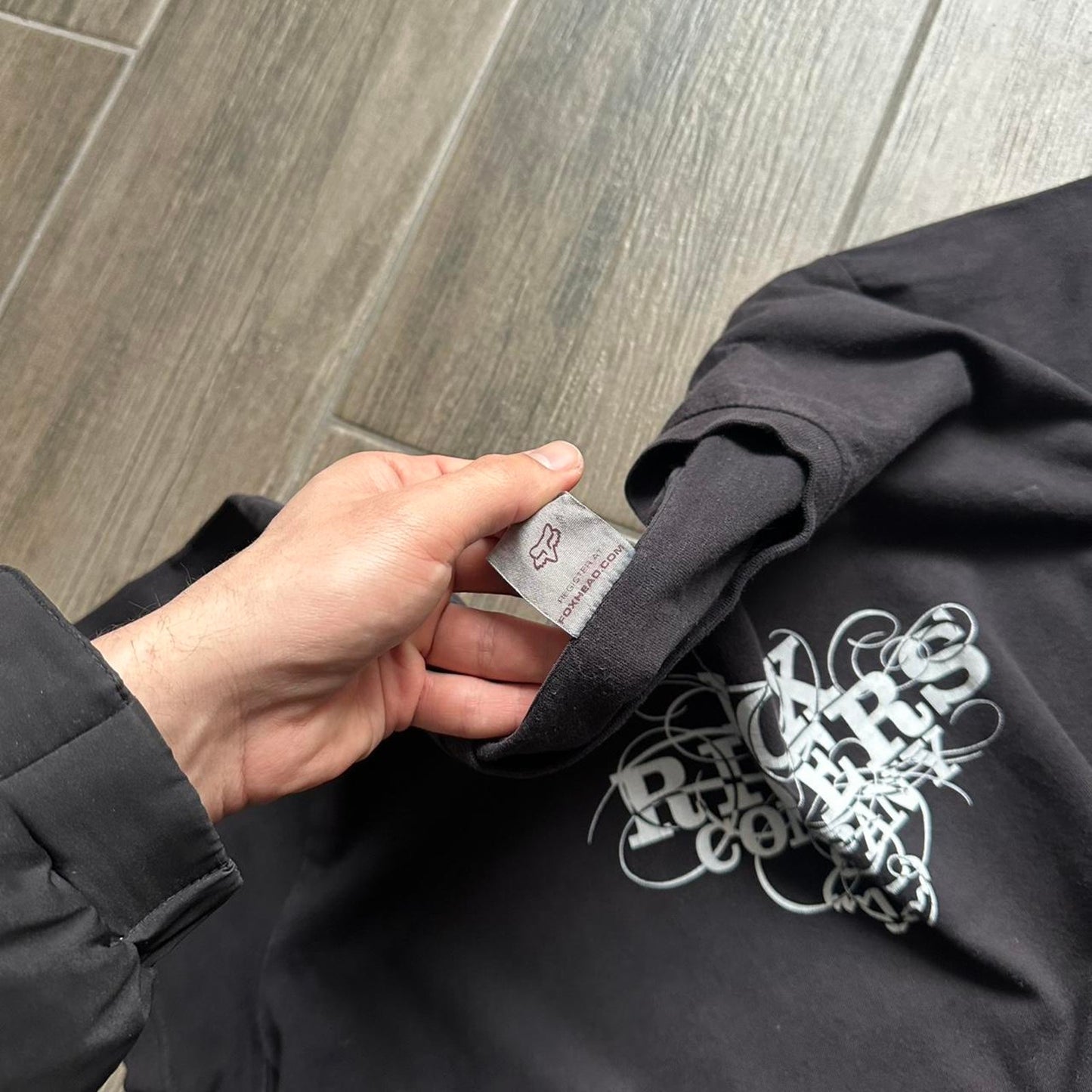 Fox Racing black t-shirt with white graphic