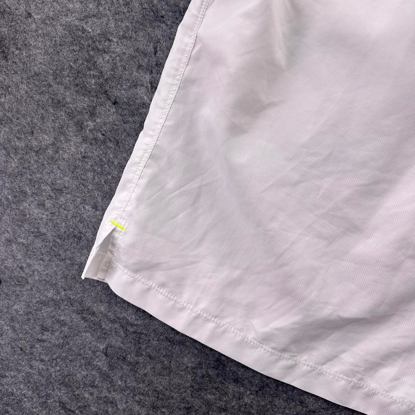 Nike white shorts with black