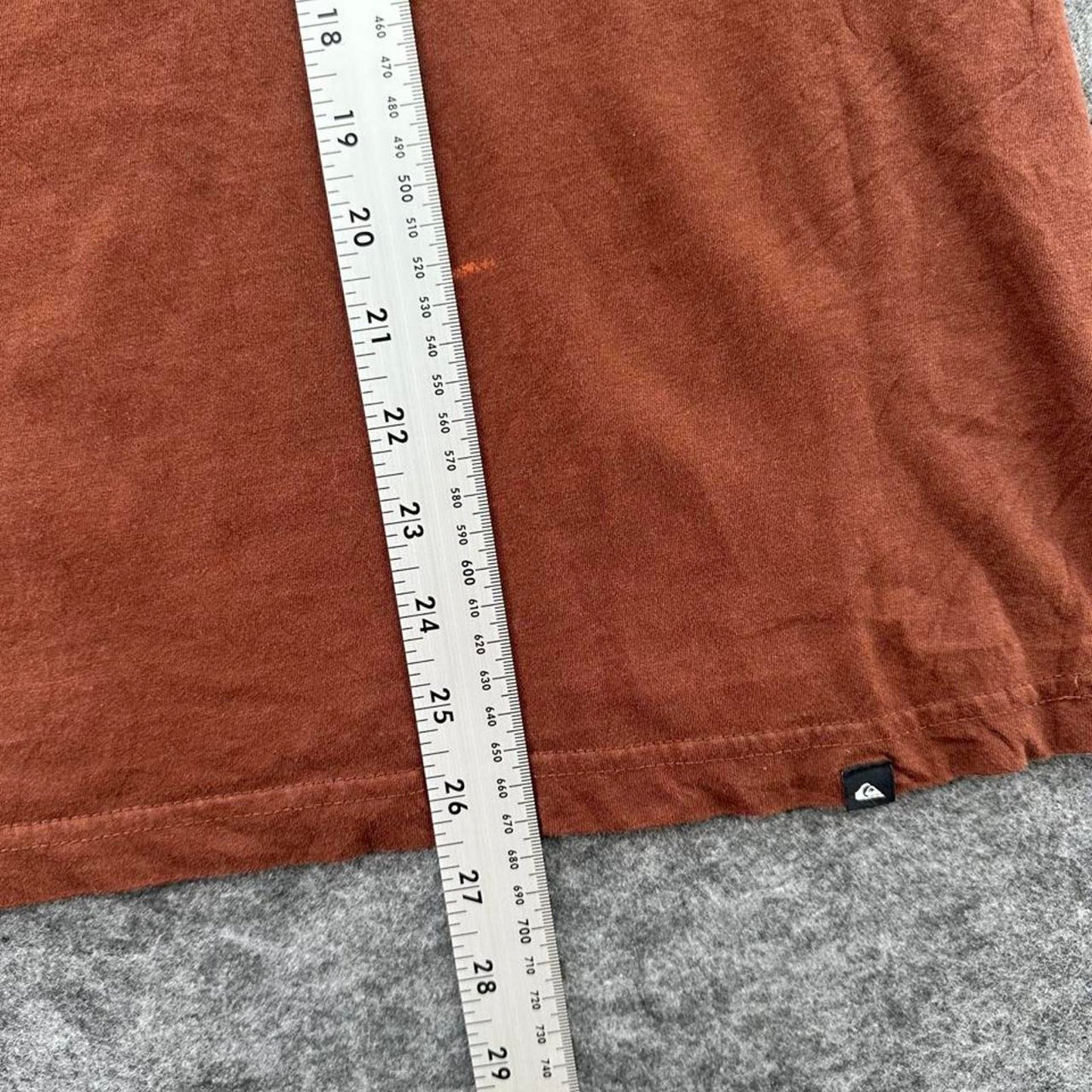 Quiksilver brown cotton t shirt with