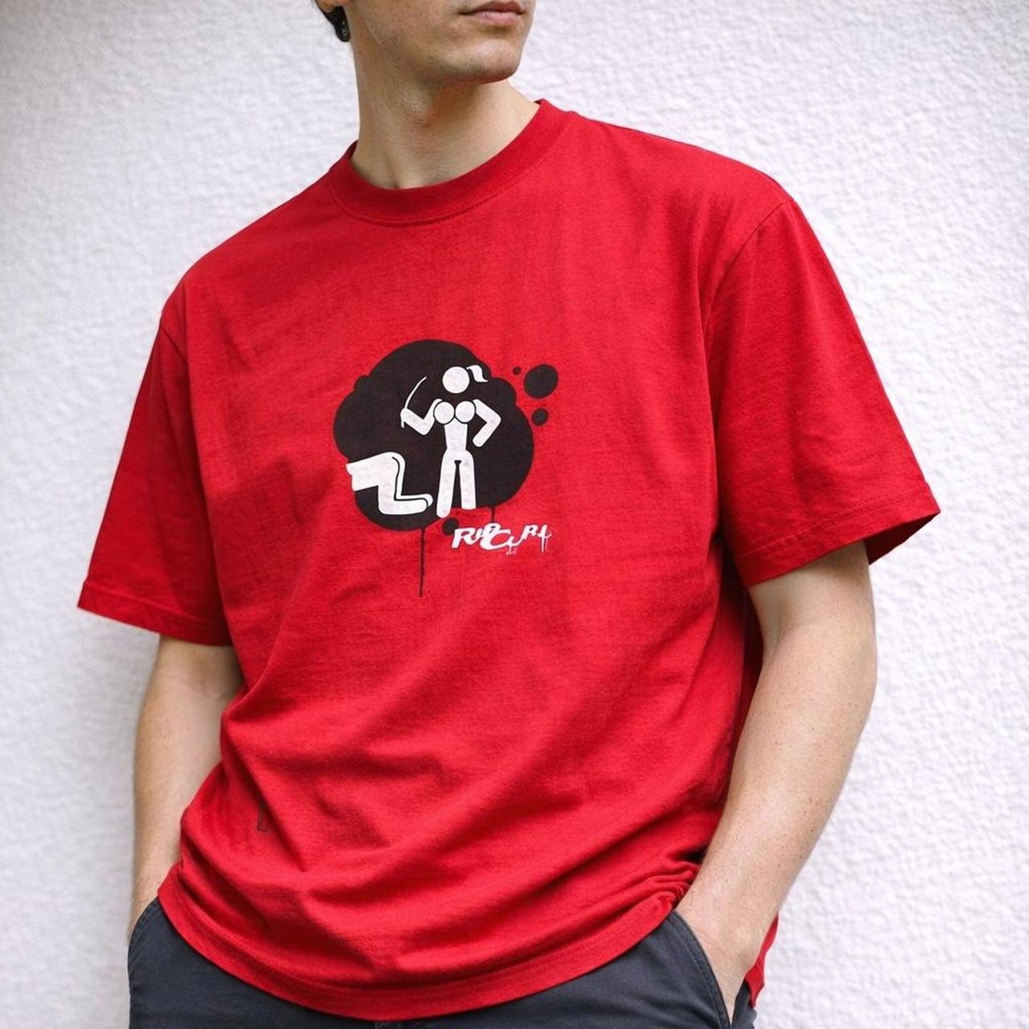 Rip curl red graphic tee