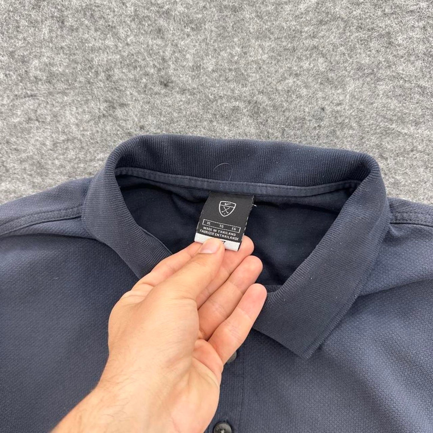 Nike navy blue golf polo