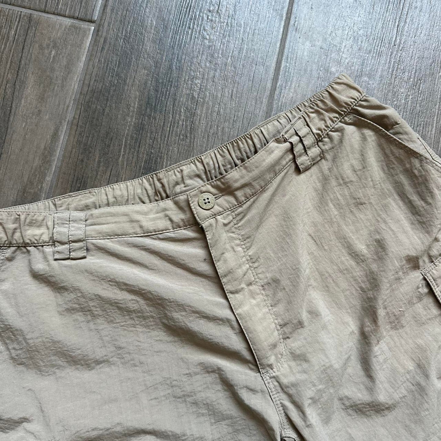 The North Face women tan cargo shorts