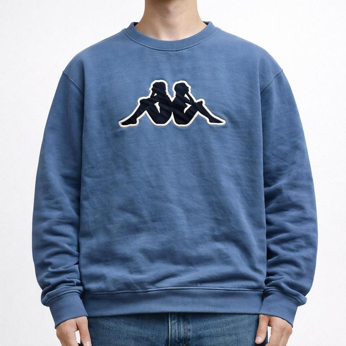 Kappa blue sweatshirt with embroidered logo