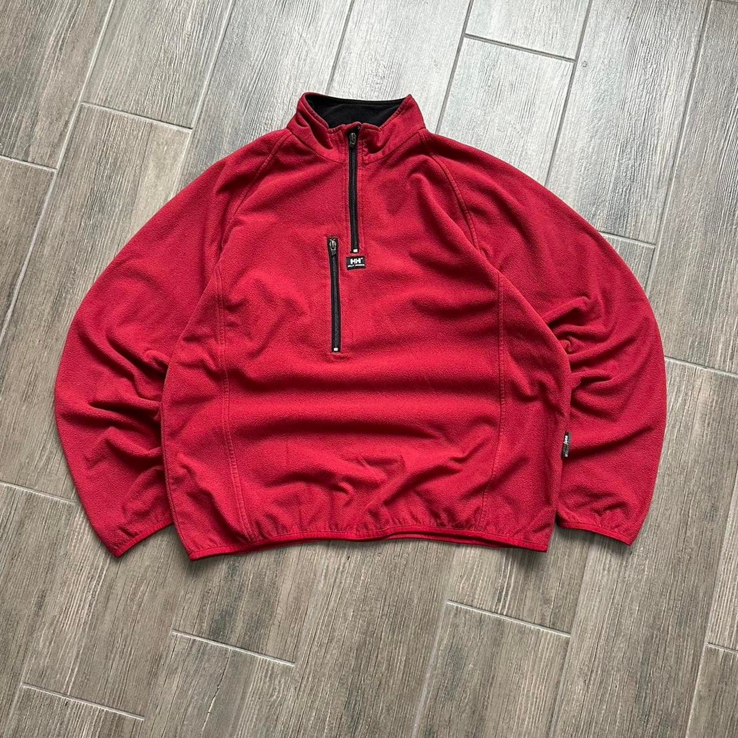 Helly Hansen red fleece baggy gorpcore jumper