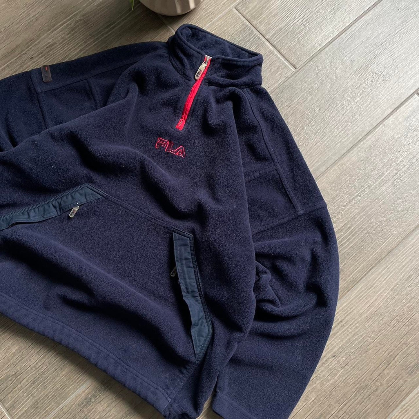 Fila winter baggy navy fleece streetwear M jumper