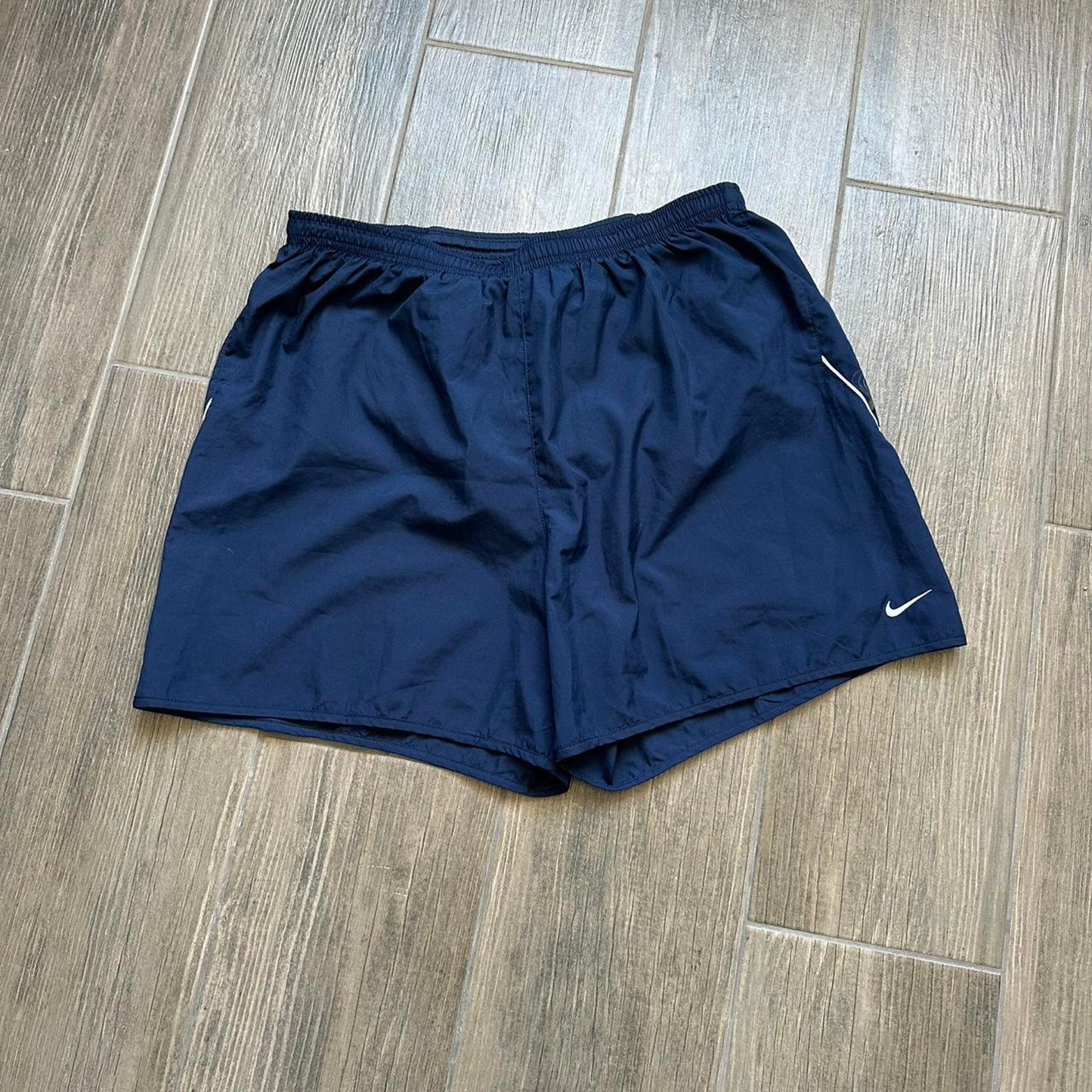 Nike navy blue running shorts
