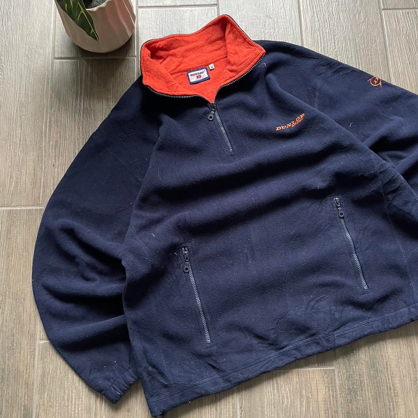 Dunlop gorpcore fleece y2k baggy jumper M-L