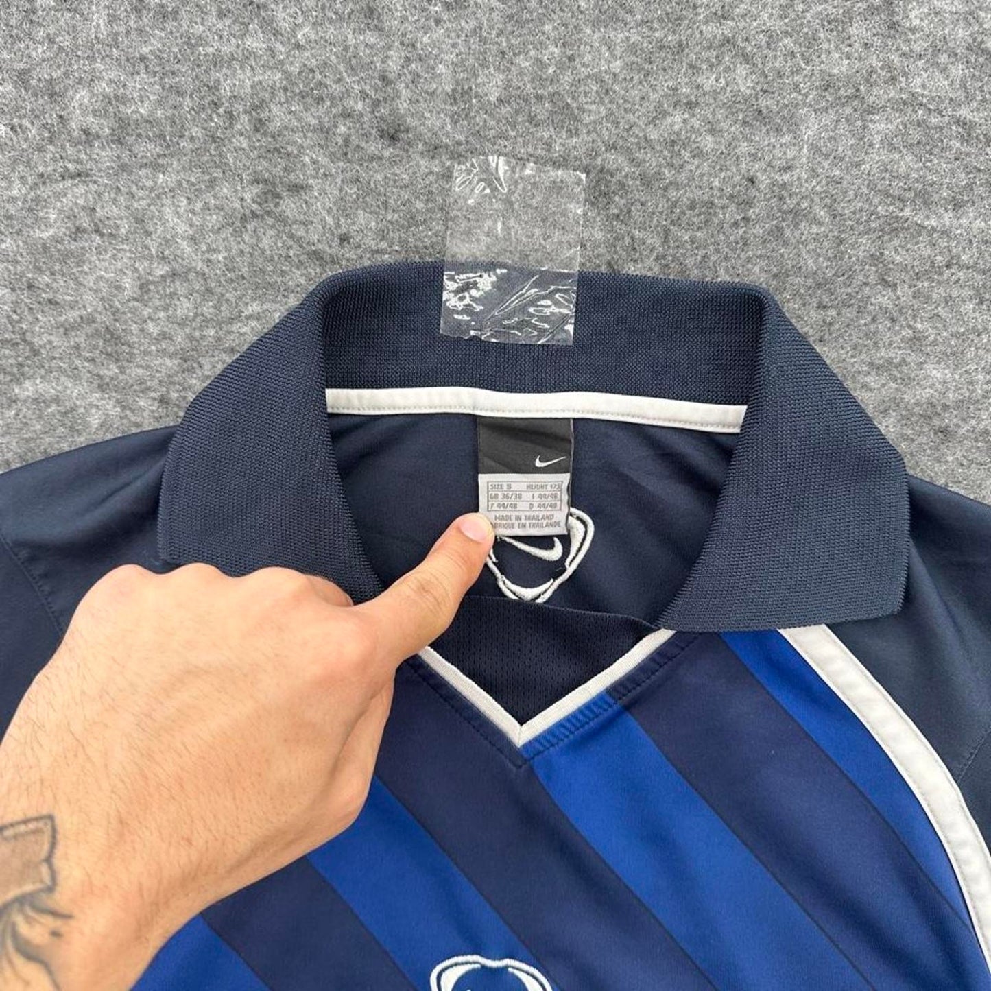 Nike blue and navy striped