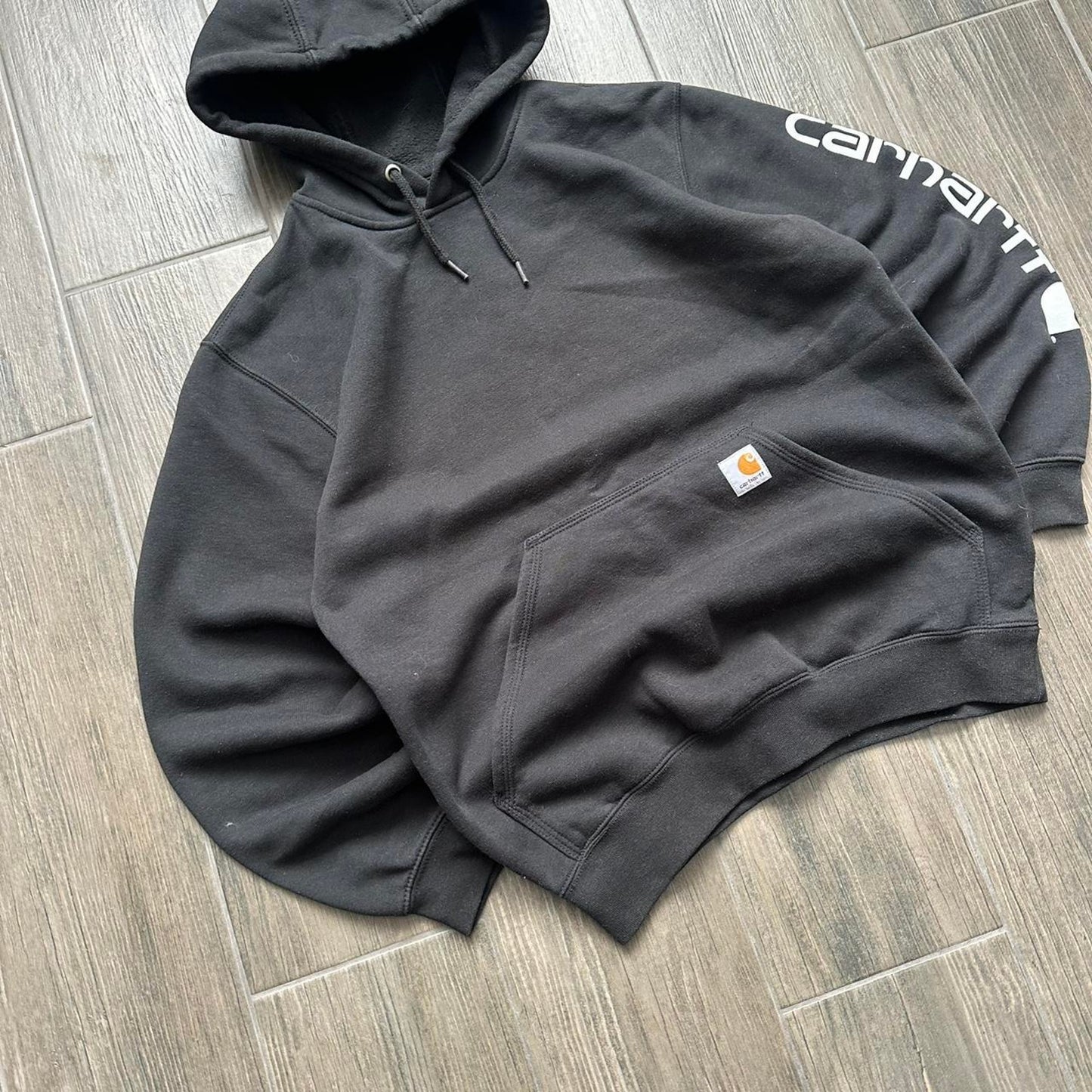 Carhartt skater black baggy hoodie
