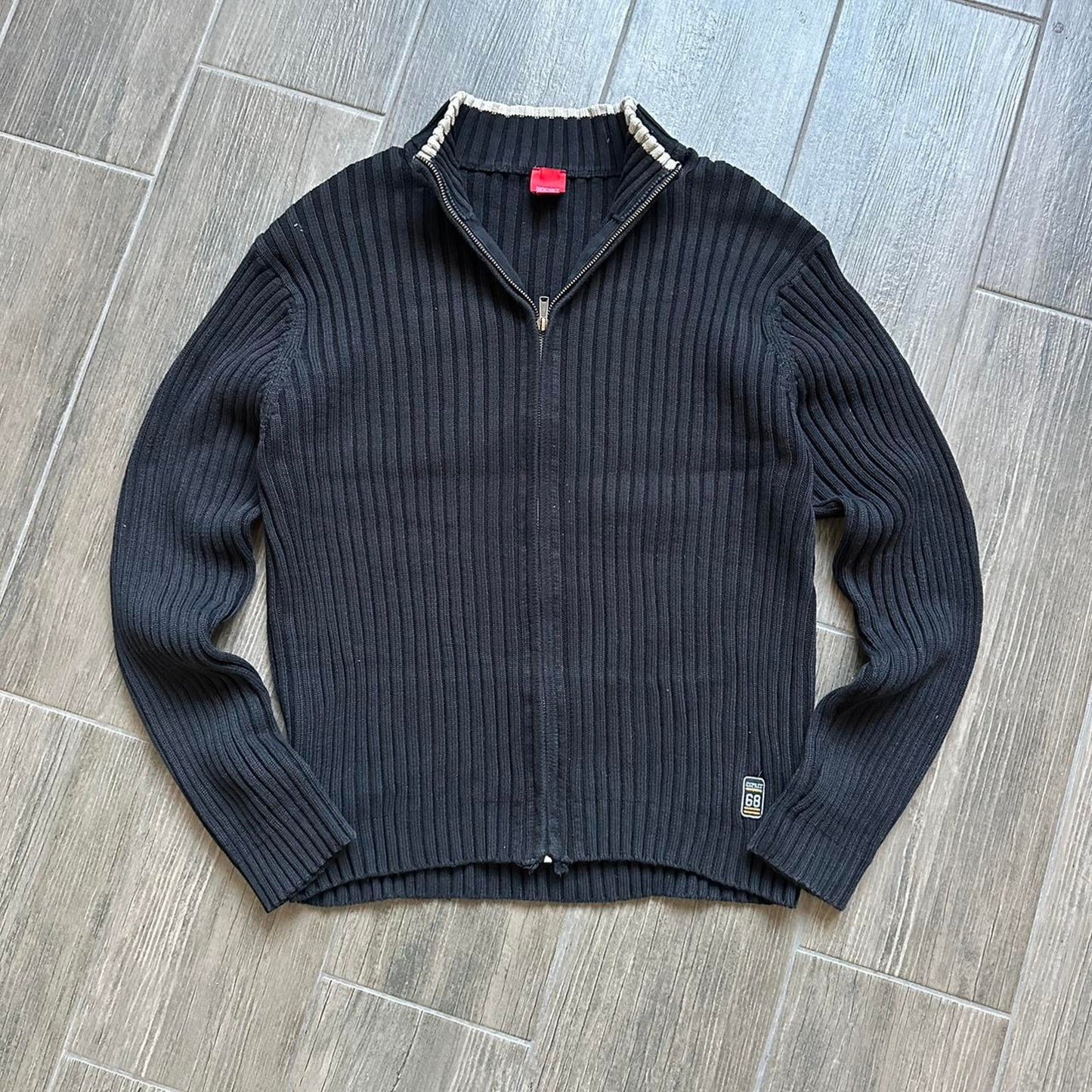 Y2k Esprit Japanese style zip grandpacore L jumper