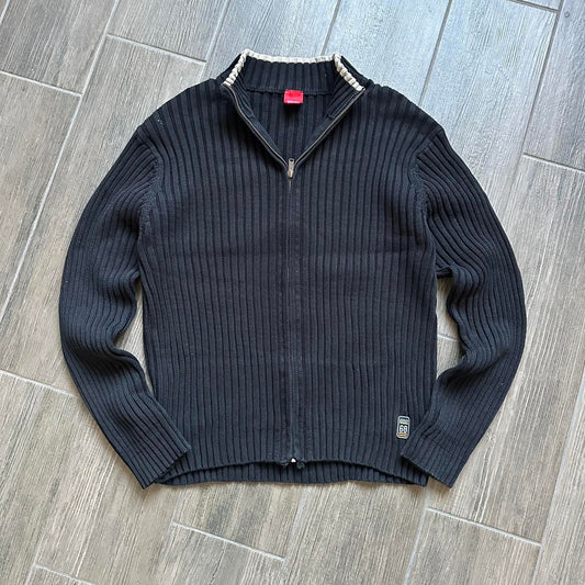 Y2k Esprit Japanese style zip grandpacore L jumper