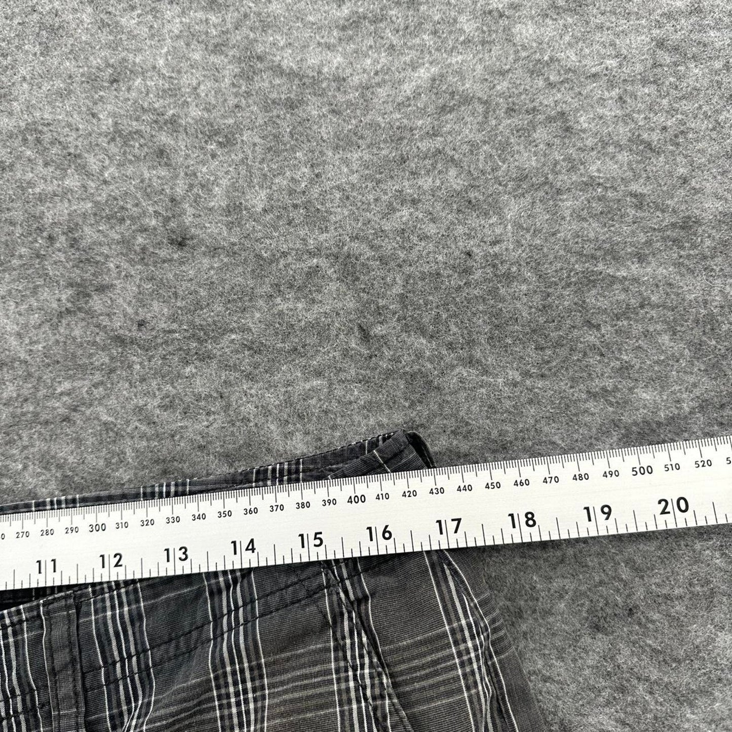 Quiksilver grey plaid shorts