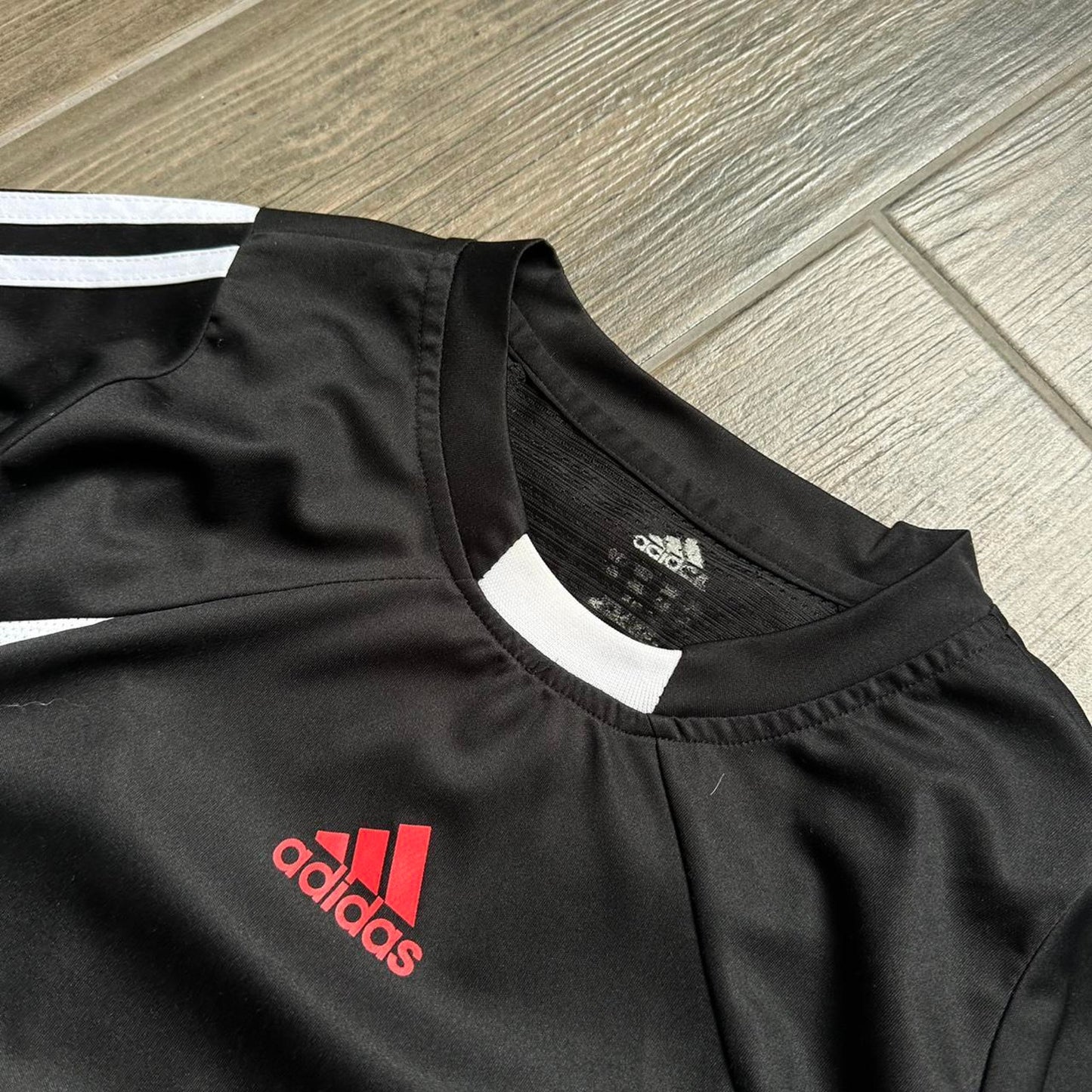 Adidas black white soccer