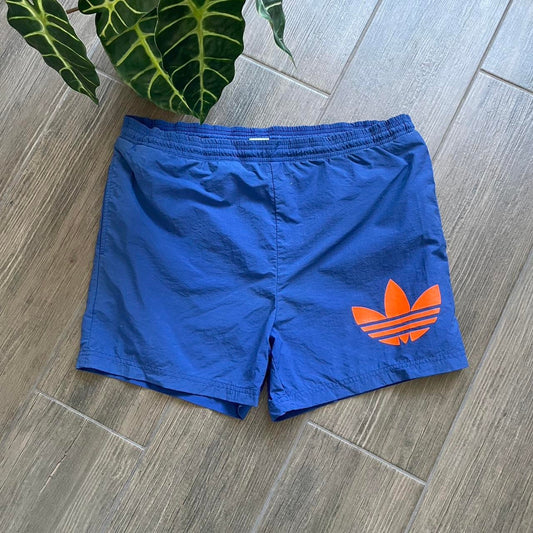 Adidas blue baggy y2k nylon shorts