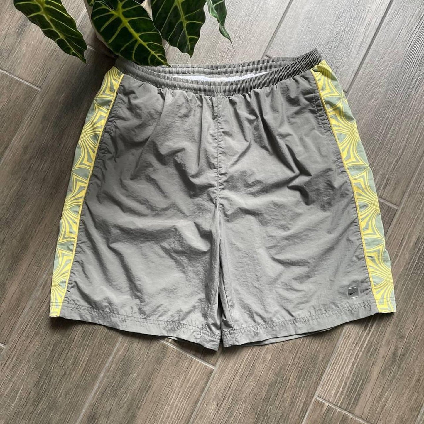 Nike grey baggy y2k nylon shorts