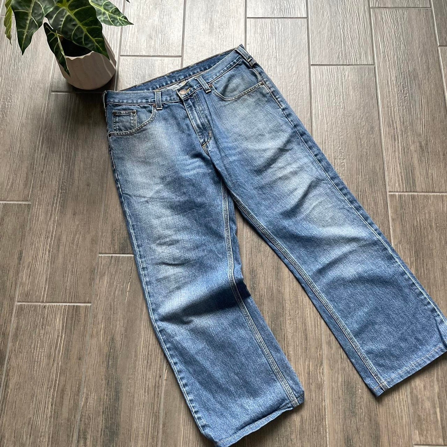 Carhartt distressed denim baggy jeans