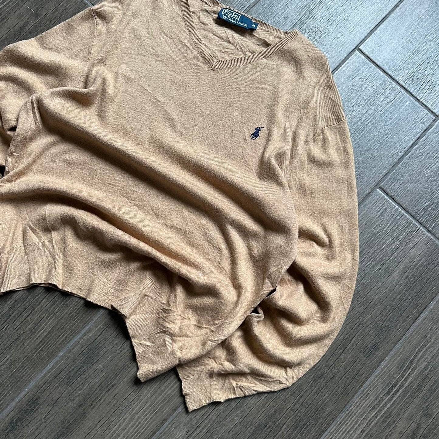 Polo Ralph Lauren cotton y2k v neck jumper