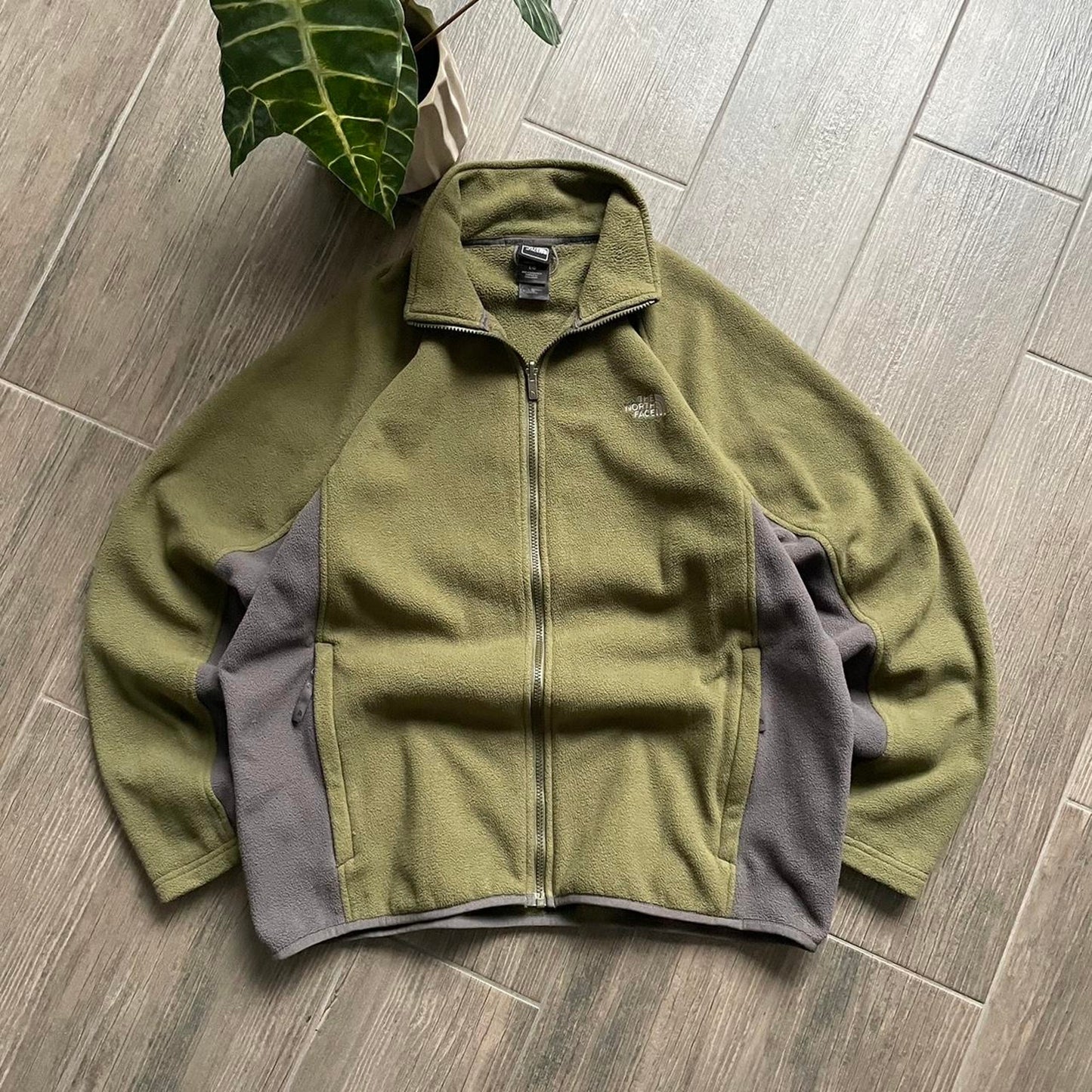 The North Face fleece zip winter y2k baggy jumper