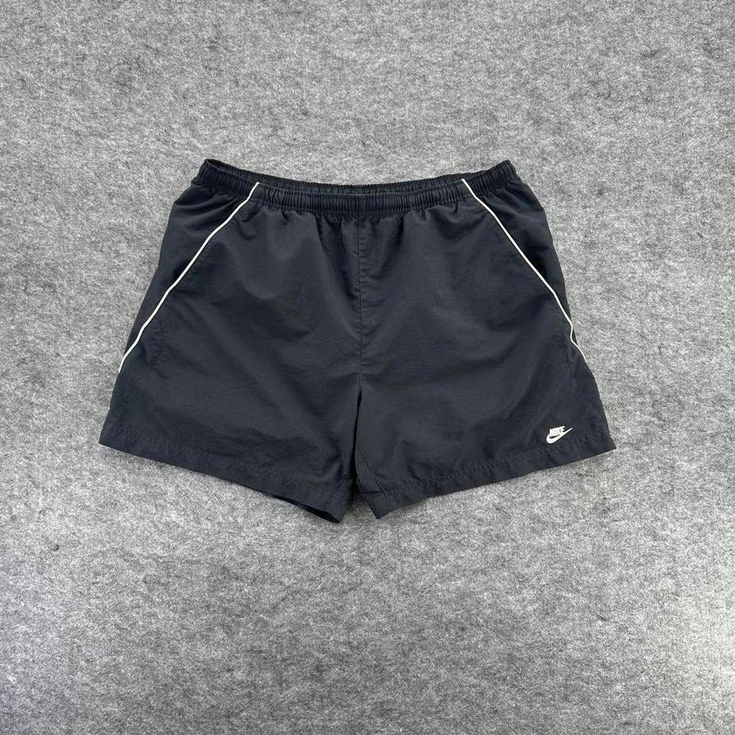 Nike black shorts with white