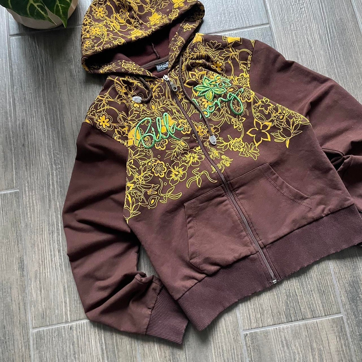 Billabong wmns brown Japanese style y2k hoodie
