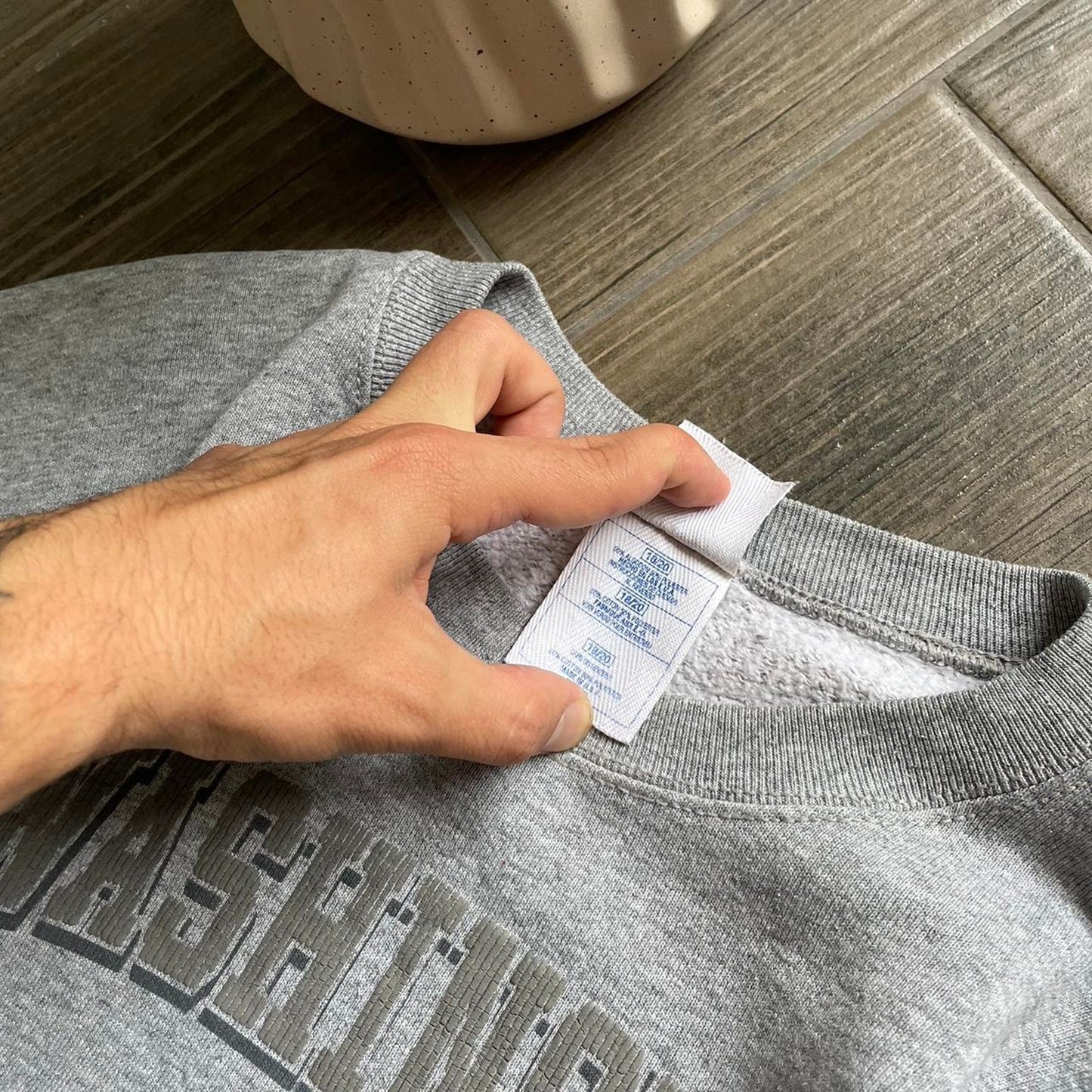Vintage oversized grey baggy y2k M sweatshirt