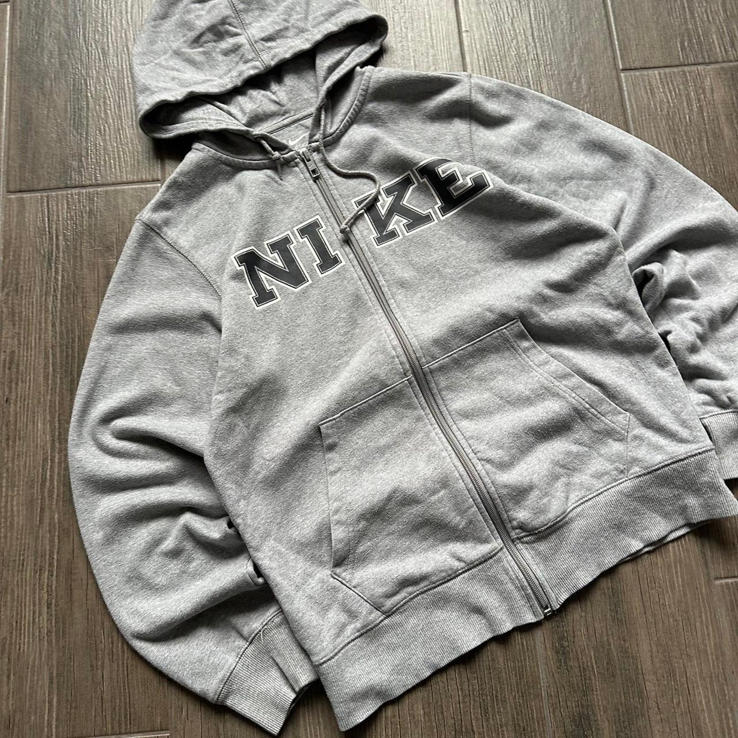 Nike grey y2k vintage streetwear S hoodie