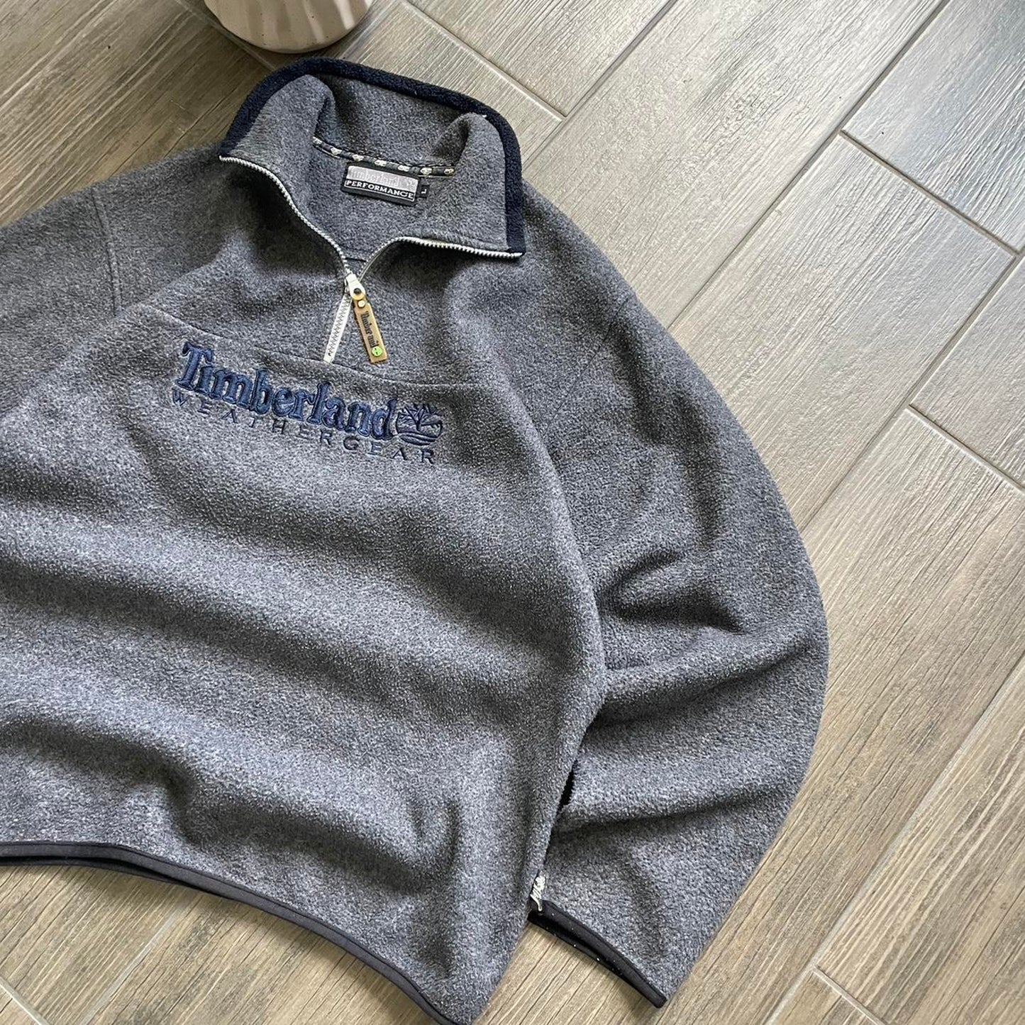 Timberland 1/3 zip fleece jumper