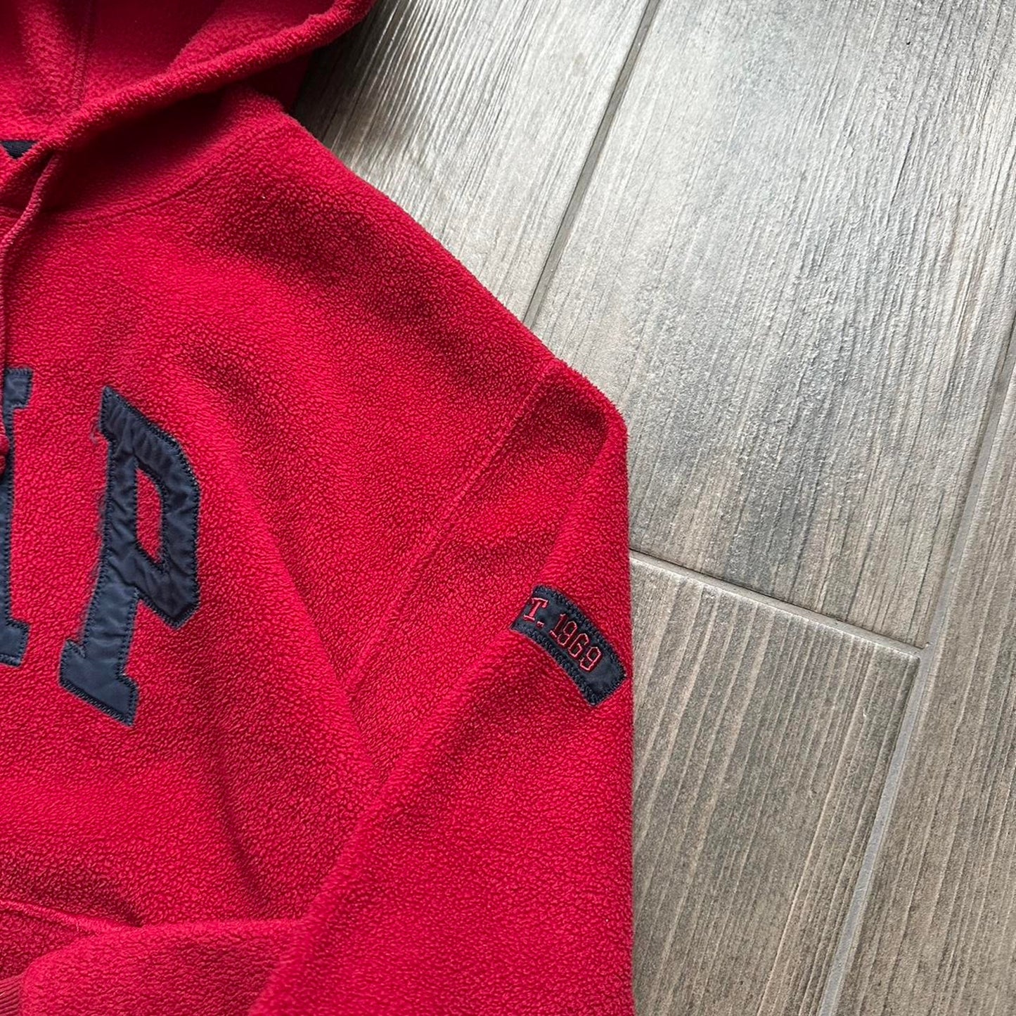 Gap fleece y2k travis style baggy hoodie
