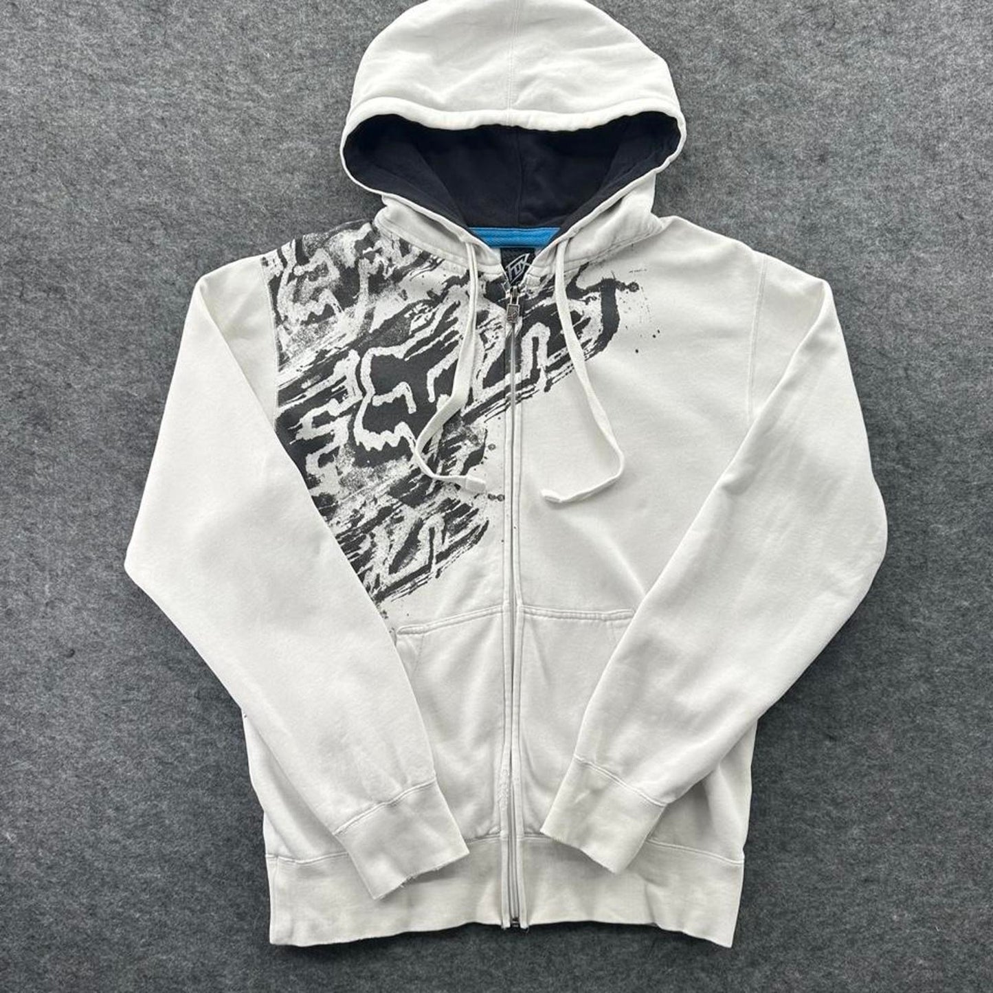 Fox racing white zip up