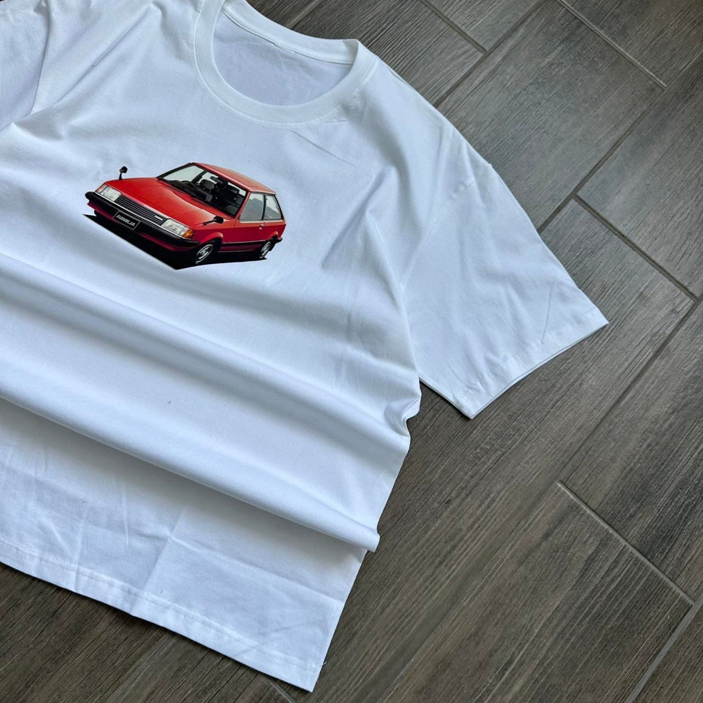 Mazda car y2k print white