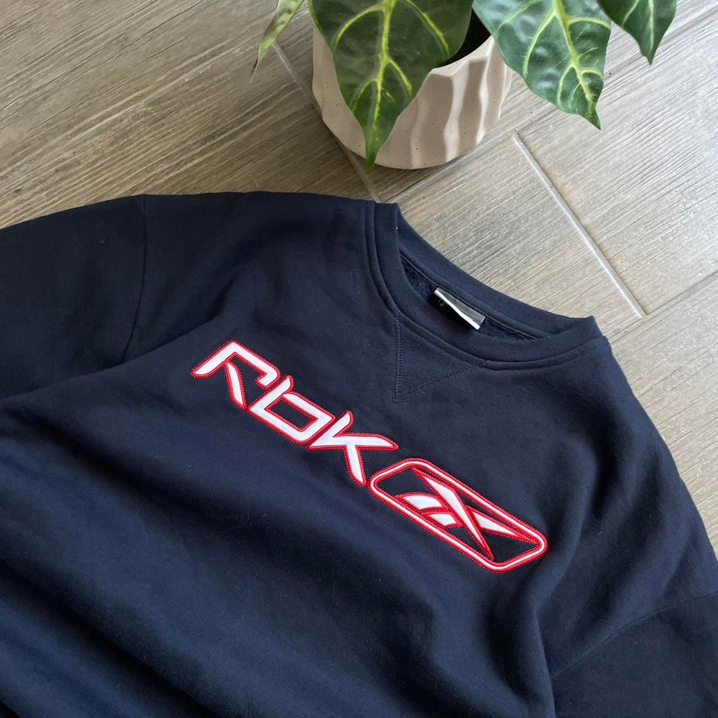 Reebok big logo boxy y2k baggy sweatshirt