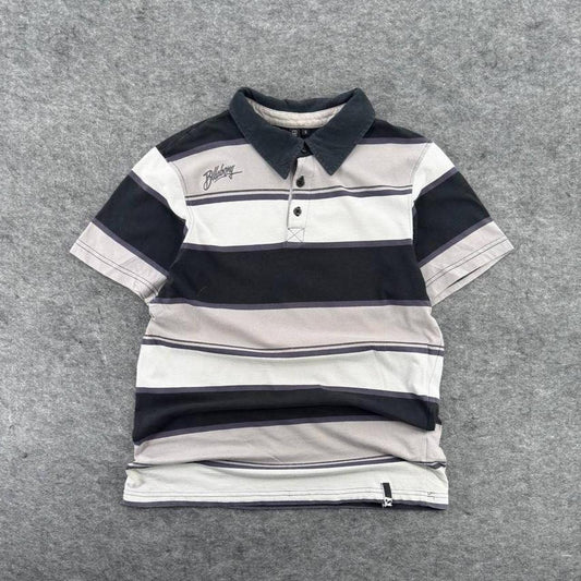 Billabong Striped Polo Shirt Size S