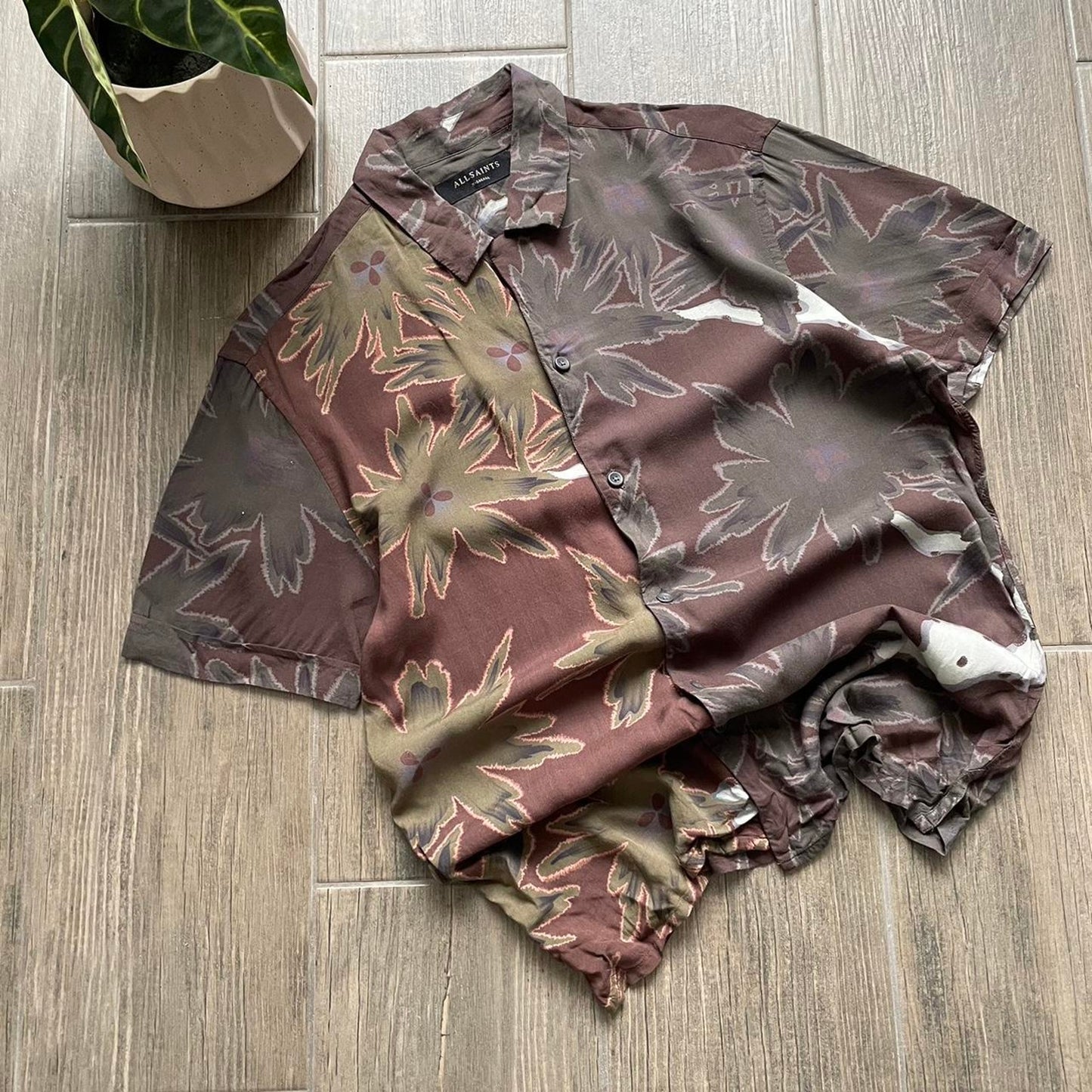 Allsaints hawaii y2k summer shirt