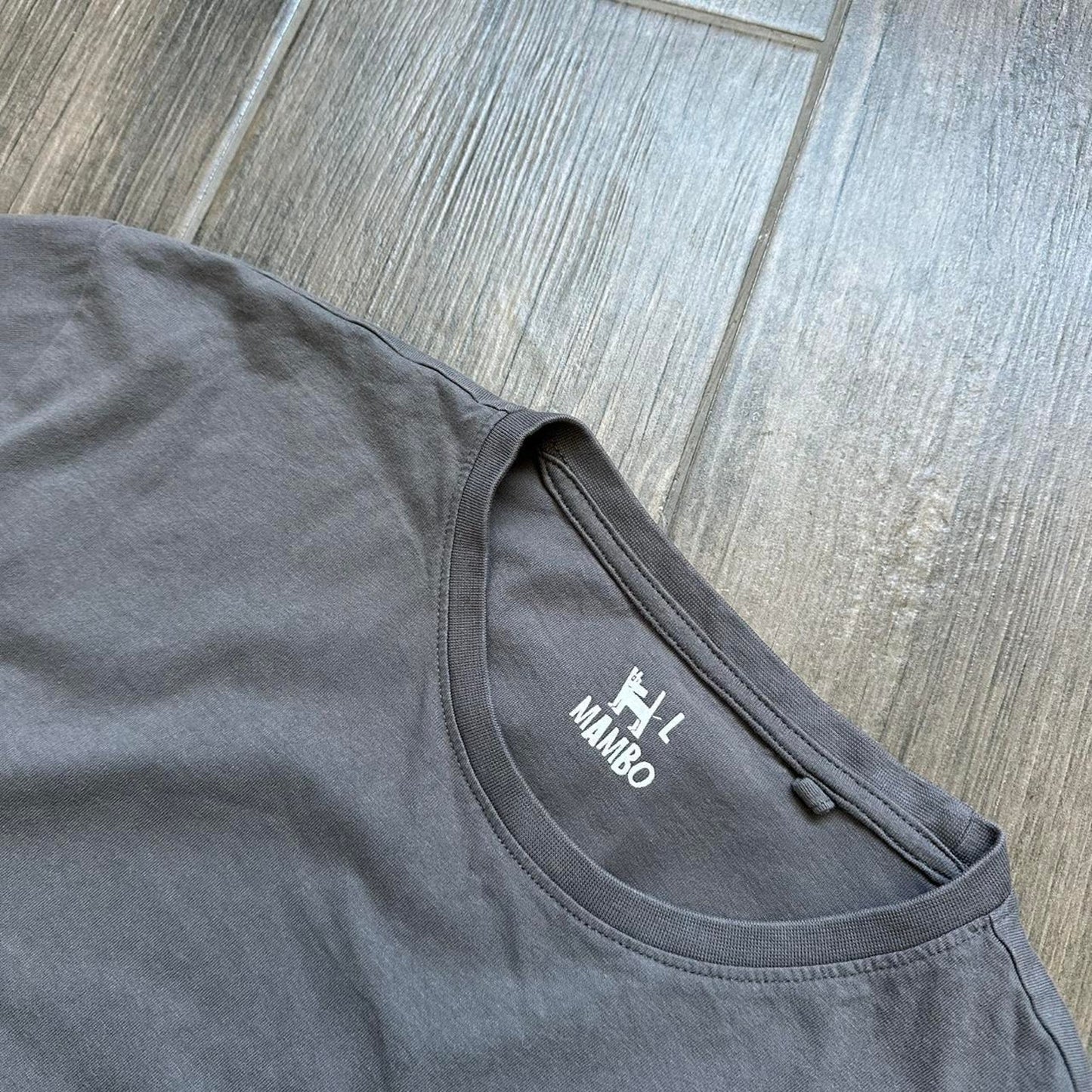 Mambo grey cotton t shirt
