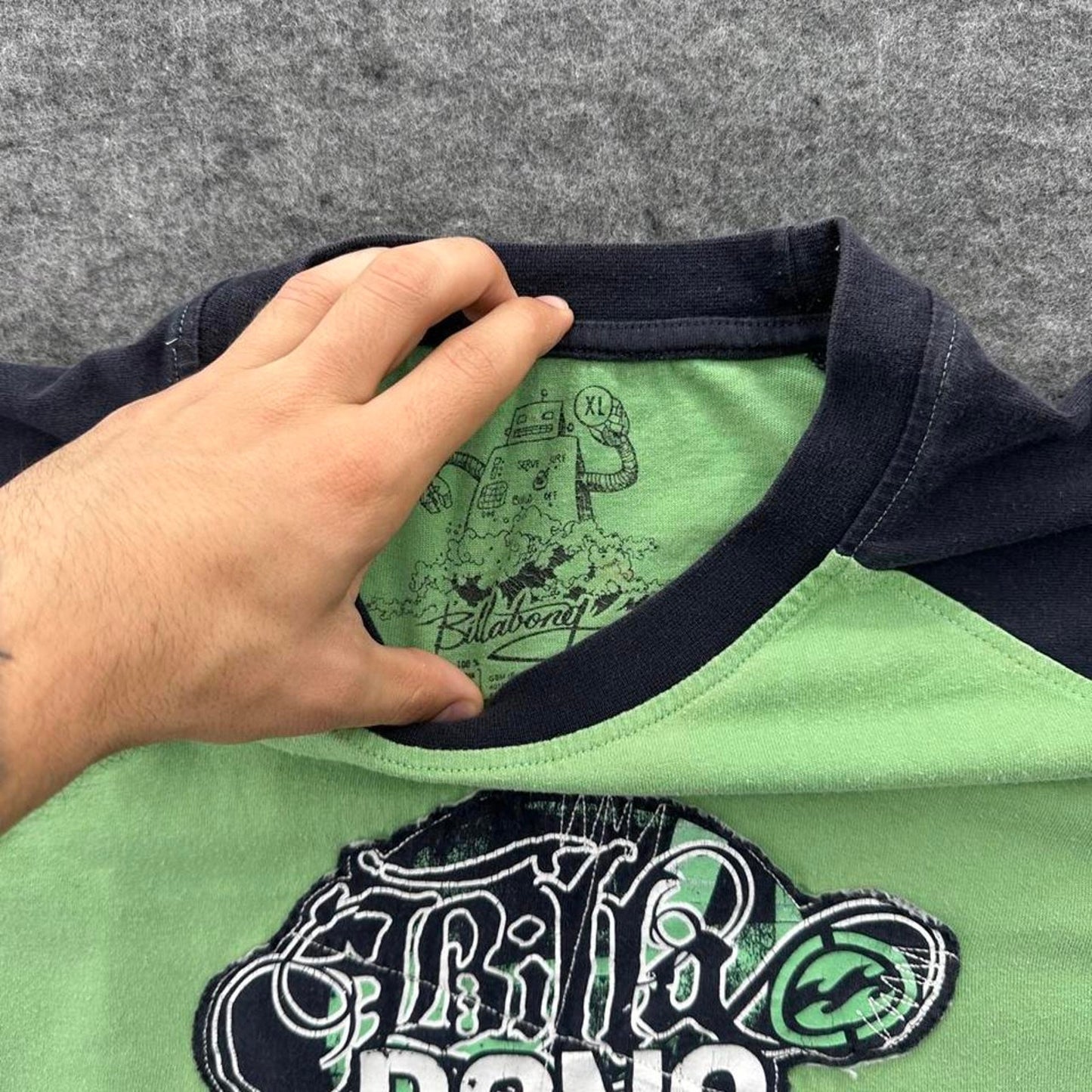 Billabong green and black long
