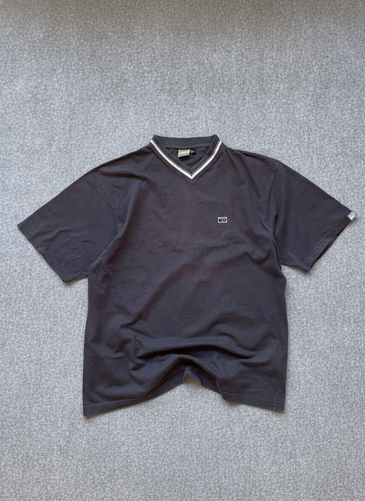 Quiksilver Y2K Black V-Neck T-Shirt