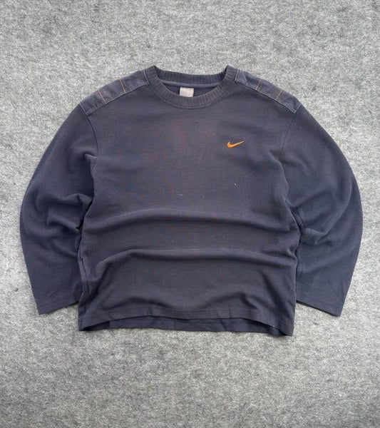 Nike Vintage Navy Knitted Jumper